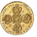 10 рублів 1755 року Єлизавета Петрівна