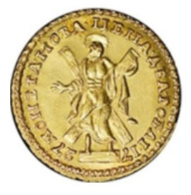 2 рубля 1727 года Петр 2