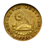 Золотые монеты Боливии