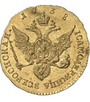 1 червонец 1738 года Анна Иоанновна