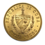 Золотые монеты Кубы