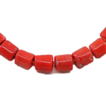 Коралловые бусы бочонки (кукурузка)