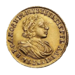 Золотые монеты Петра 1