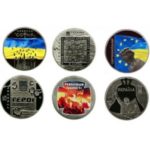 5 гривень 2015 рік Набір із трьох пам'ятних монет України у буклеті