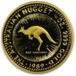 Золота монета 15 доларів 1989 року. Австралія. Червоний кенгуру