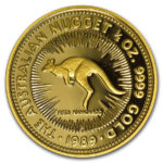 Золота монета 50 доларів 1989 року. Австралія. Червоний кенгуру