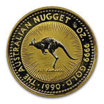 Золота монета 15 доларів 1990 року. Австралія. Червоний кенгуру