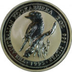 Срібна монета 2 долари 1995 рік. Австралія. Кукабарра