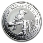 Срібна монета 10 доларів 1998 рік. Австралія. Кукабарра
