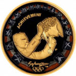 Золота монета 100 доларів 2000 року. Австралія. Презентація золотої медалі
