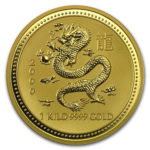 Золота монета 3000 доларів 2000 року. Австралія. Лунар. Рік Дракона