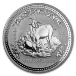 Срібна монета 10 доларів 2003 року. Австралія. Лунар. Рік Кози