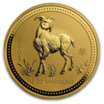 Золота монета 1000 доларів 2003 року. Австралія. Лунар. Рік Кози