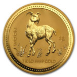 Золота монета 3000 доларів 2003 року. Австралія. Лунар. Рік Кози