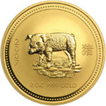 Золота монета 200 доларів 2007 року. Австралія. Лунар. Рік Свині