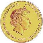 Золота монета 30000 доларів 2008 року. Австралія. Лунар. Рік Щура