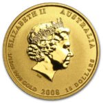 Золота монета 15 доларів 2008 року. Австралія. Лунар. Рік Щура