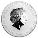 Серебряная монета 15 долларов 2008 год. Австралия. Лунар. Год Крысы