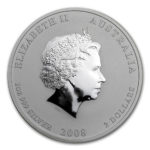 Серебряная монета 2 доллара 2008 год. Австралия. Лунар. Год Крысы