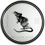 Серебряная монета 30 долларов 2008 года, Австралия, Лунар, год Крысы