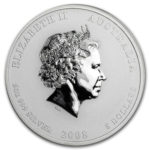 Серебряная монета 8 долларов 2008 год. Австралия. Лунар. Год Крысы