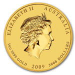 Золота монета 3000 доларів 2009 року. Австралія. Лунар. Рік Бика