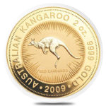 Золотая монета 200 долларов 2009 год. Австралия. Красный кенгуру