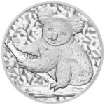 Серебряная монета 50 центов 2009 год. Австралия. Коала