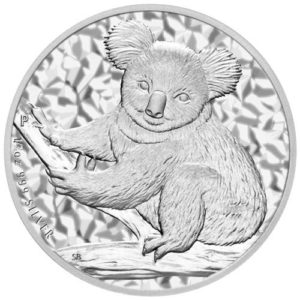 Серебряная монета 50 центов 2009 год. Австралия. Коала