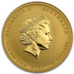 Золота монета 50 доларів 2010 року. Австралія. Лунар. Рік Тигра