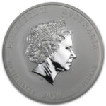 Срібна монета 8 доларів 2010 року. Австралія. Лунар. Рік Тигра
