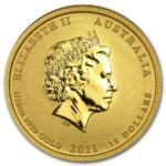 Золота монета 15 доларів 2011 року. Австралія. Лунар. Рік Зайця