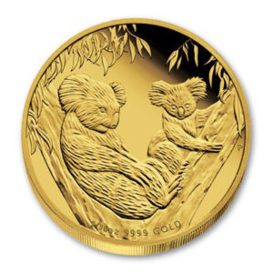 Золотая монета 15 долларов 2011 год. Австралия. Коала