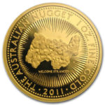 Золота монета 100 доларів 2011 року. Австралія. Самородки