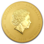 Золота монета 3000 доларів 2011 року. Австралія. Лунар. Рік Зайця