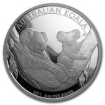 Срібна монета 8 доларів 2011 року. Австралія. Коала