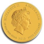 Золота монета 30000 доларів 2012 року. Австралія. Лунар. Рік Дракона