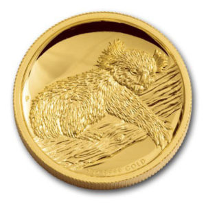 Золотая монета 100 долларов 2012 год. Австралия. Коала