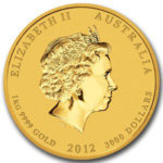 Золота монета 3000 доларів 2012 року. Австралія. Лунар. Рік Дракона