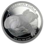 Срібна монета 8 доларів 2012 року. Австралія. Коала