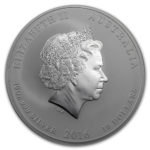 Серебряная монета 10 долларов 2016 год. Австралия. Лунар. Год Обезьяны