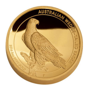Золотая монета 200 долларов 2016 год. Австралия. Клиновидный орел