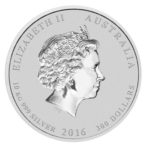 Серебряная монета 300 долларов 2016 год. Австралия. Лунар. Год Обезьяны