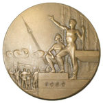 Памятная настольная медаль Фотографирование обратной стороны Луны