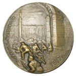 Памятная настольная медаль 18-я годовщина Великой Октябрьской социалистической революции