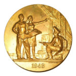 Памятная настольная медаль Награждение ВЛКСМ вторым орденом Ленина