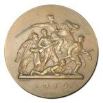 Памятная настольная медаль Жизнь и деятельность В.И.Ленина. Гражданская война. 1919 г.