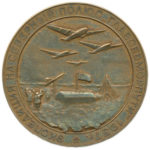 Памятная настольная медаль Экспедиция на Северный полюс «Главсевморпути»