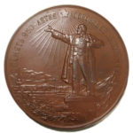 Памятная настольная медаль 250-летие со дня основания г.Ленинграда