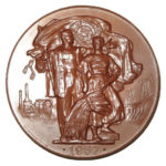 Памятная настольная медаль 40 лет Великой Октябрьской социалистической революции